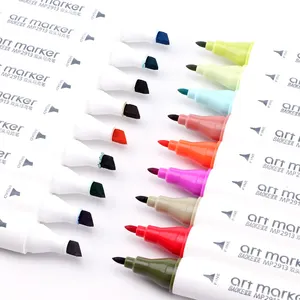 水彩细线双尖艺术绘画双记号笔艺术水彩画笔120颜色用于绘画和绘画
