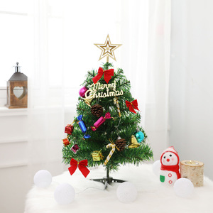 Mini Árbol de Navidad Artificial de 50CM con Cajas de Regalo para Niños y Adornos de Estrellas, Árbol de Navidad Rojo para Decoración Navideña - Product Image 3