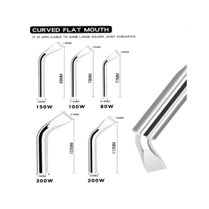 Tête de fer à souder électrique sans plomb à chauffage externe 80W100W150W200W300W, accessoires coudés à tête oblique - Product Image 4