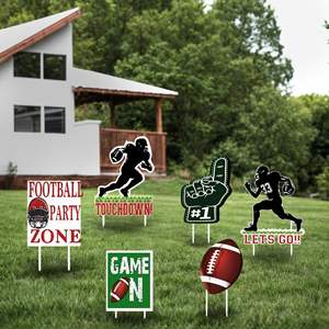 Panneau de jardin sur le thème du football, best-seller, pour les États-Unis et le Canada, sports de plein air, décoration de fête de la Coupe du monde, panneau de jardin transfrontalier - Product Image 6