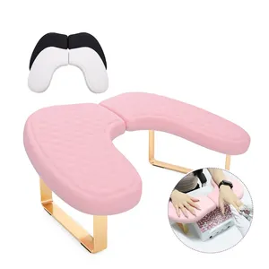 Almohada de Manicura Japonesa Cuadrada de Plástico PVC con Reposabrazos Grande, Suave, en Forma de Mariposa, Desmontable y Plegable, Profesional - Product Image 2