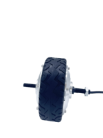 48V 500W 6.5 Inch Brushless DC Encoder Hub Motor Low Speed High Torque Permanent Magnet for Ride Trolley AGV Logistics Vehicle