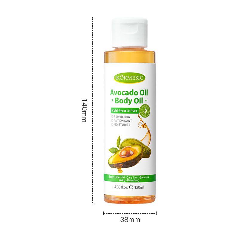 Huile de massage corps à l'huile d'avocat 120ml