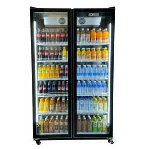 Thương mại cửa kính uống lạnh thẳng đứng 2/3/4 cửa đồ uống bia hiển thị mát cho siêu thị và quán bar - Product Image 5