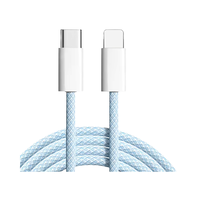 Vente en gros Câble USB tressé 1m 100W Veste en nylon 5A Current Type-C Samsung Android Compatible 15 16 Chargement USB prêt à expédier