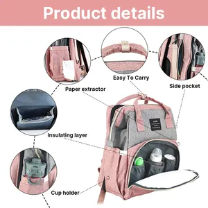 Mommy Multifunctional Backpack Outdoor Fashion Mummy Baby Diaper Bag Backpack For Travel