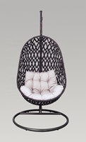 Hamac suspendu de luxe, patio, jardin, maison, terrasse, extérieur, rotin, osier, balançoire, panier, chaise oeuf