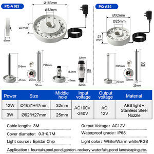IP68 không thấm nước LED nguồn ánh sáng siêu sáng dưới nước Spotlight cho hồ bơi đài phun nước & Aquarium chiếu sáng cảnh quan - Product Image 4
