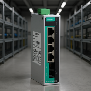 Moxa สวิตช์ EDS-205A-M-SC-T รางดินแบบไม่มีการจัดการสวิตช์5พอร์ตอีเธอร์เน็ตอุปกรณ์เครือข่ายอุตสาหกรรม24V sc/upc - Product Image 3
