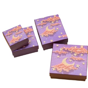 Boîte d'emballage en papier pour peinture à l'huile colorée, boîte à cartes cadeaux de haute qualité, ensemble de boîtes cadeaux en gros pour femmes - Product Image 1