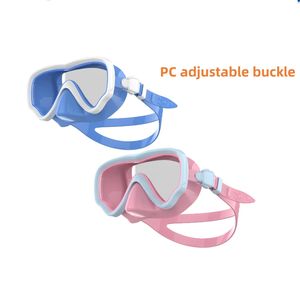 बच्चों के दो टुकड़े स्कूबा डाइविंग सेट, एंटी-फॉग ग्लास लेंस के साथ स्नॉर्कलिंग सांस लेने वाली ट्यूब और स्विमिंग मास्क - Product Image 3