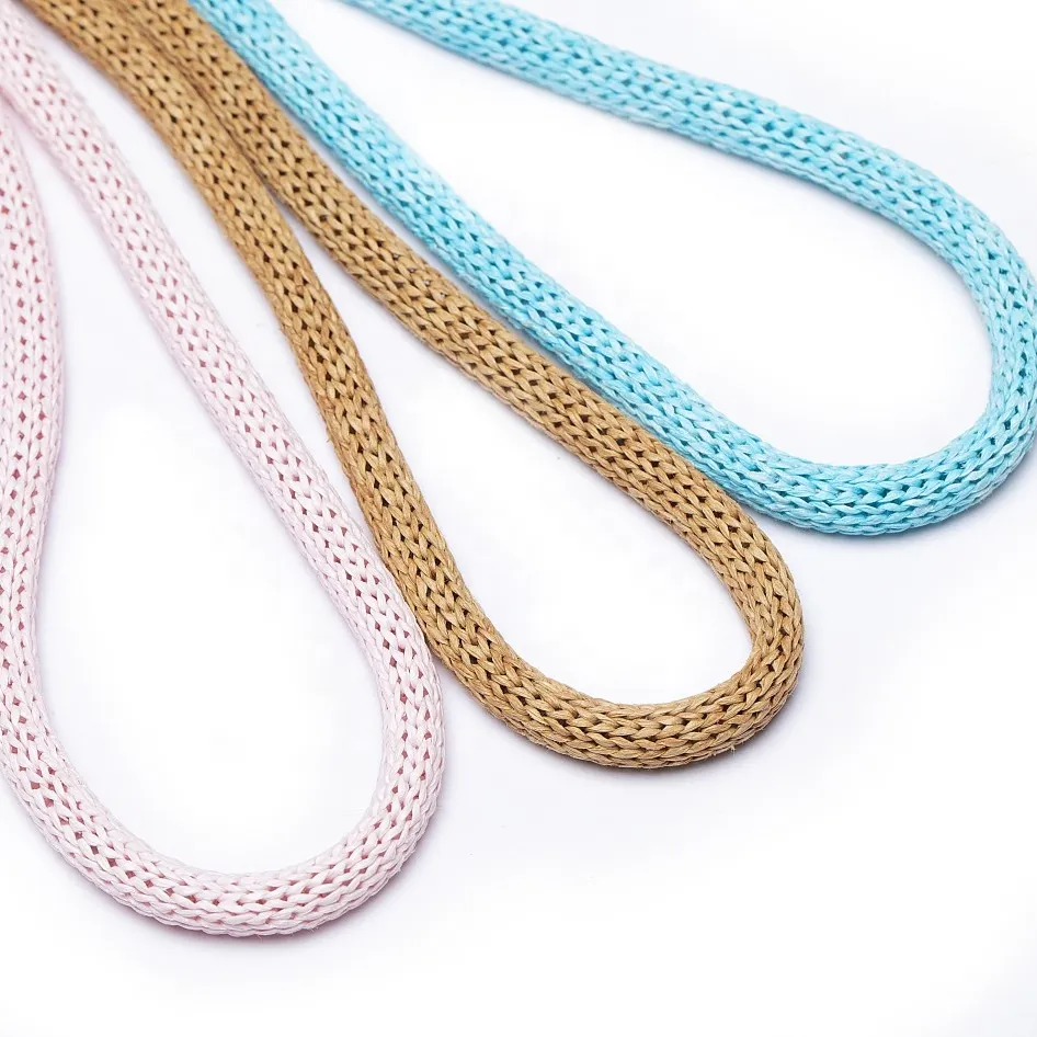 Paper Ropes Garment Gift Shoes Clothing Kraft Bag Grip Knob Carrier Handle Braiding Knitting Crocheting Cord Paper Ropes