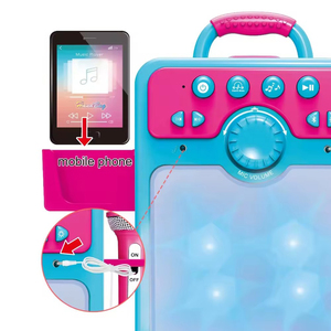 Jouet musical pour enfants, machine à karaoké à domicile, haut-parleurs, musique, machine à chanter pour enfants avec micro, jouets éducatifs précoces 2025 - Product Image 3