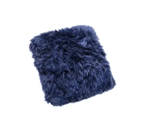 Sheepskin lamb fur decorative throw pillow case cushion cover square sheepskin pillow