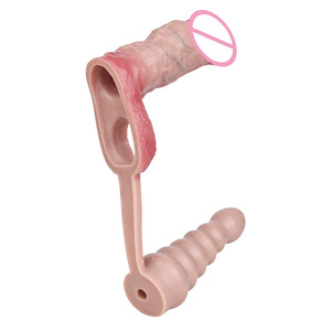 Funda Realista para Pene FAAK con Vibrador Anal, Innovador Juguete Sexual de Silicona con Doble Estimulación, Dos Tamaños Disponibles - Product Image 2