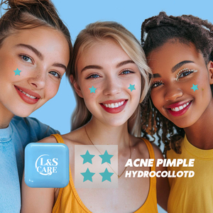 4 toppe colorate <span class=keywords><strong>Per</strong></span> scatola a forma di stella brufolo Patch con custodia in plastica con specchio - Product Image 3