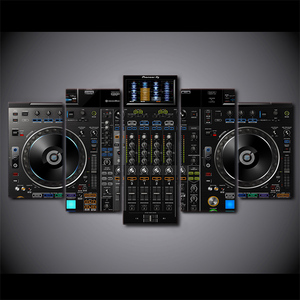 HONGYA - Juego de 5 Cuadros Modulares para Sala de Estar, Reproductor de Música <span class=keywords><strong>DJ</strong></span> de Alta Definición, Pinturas Estilo Acuarela, Cuadros en Lienzo para el Hogar - Product Image 2