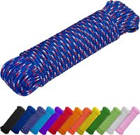 Polypropylène Nylon léger diamant tressé 8mm cordon utilitaire corde Camping artisanat drapeau pôle intérieur et extérieur