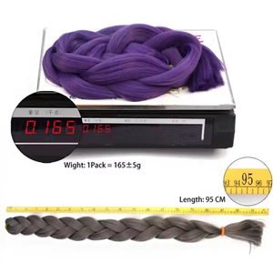 BELEZA <span class=keywords><strong>Blu</strong></span> in Offerta, <span class=keywords><strong>Trecce</strong></span> <span class=keywords><strong>Africane</strong></span> Nere Jumbo, Resistenti al Calore, <span class=keywords><strong>Trecce</strong></span> Yaki 165g 82 Pollici, Estensioni per Capelli - Product Image 6