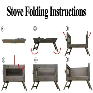 Poêle de camping extérieur 100 % <span class=keywords><strong>en</strong></span> alliage de titane, léger et pliable avec tuyau, adapté à la cuisson et au chauffage, 16,5 L - Product Image 4