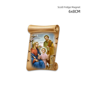 Vente en gros de décoration d'intérieur bon marché Scoll Aimant de réfrigérateur en céramique Impression personnalisée Autocollants de carreaux de sublimation souvenir avec magnétique doux - Product Image 4