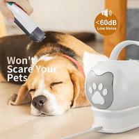 Offre Spéciale Sèche-Poils Aspirateur pour Animaux Brosse de Toilettage Chien Chat Faible Bruit Aspirateur Électrique Kit de Toilettage Multifonctionnel pour Animaux