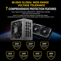 Segotep GM1250W 80PLUS Gold Fully Modular ATX3.1 Power Supply, Konektor 12V 2x6, PSU Desktop Gaming Tegangan Lebar