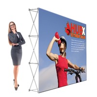 Support de toile tendue extensible pour fond de scène, sans plis, avec impression personnalisée pour stand de salon professionnel