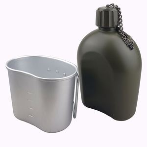 Échantillon gratuit : Gourde de sport pliable avec mousqueton pour voyage, camping, randonnée, pique-nique - Product Image 1