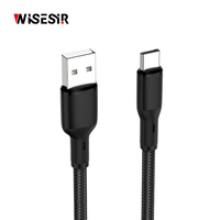 WISESIR Doppel-Port 3A USB Typ-C USB 3.0 PD Schnellladekabel für OPPO IOS Android Telefone & Kameras