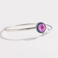 Nouvelle mode de bijoux pour femmes Bracelet en résine Accessoire à la main Bracelet de fleurs séchées pour fille