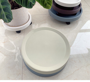 Macetas Rodantes Modernas de Plástico para Jardín con Ruedas, Soporte Ligero Antideslizante para Macetas, para Plantas Pesadas - Product Image 4