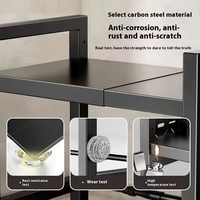 Supports de rangement modernes en métal amovible, extensibles et non pliables, pour four à micro-ondes, rangement de cuisine