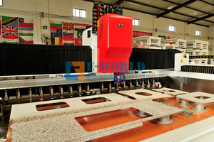 Machine de fraisage de rainures pour <span class=keywords><strong>verre</strong></span> CNC à bras unique haute précision HWD1025 pour le fraisage, le rainurage et le perçage des bords de <span class=keywords><strong>verre</strong></span> - Product Image 5