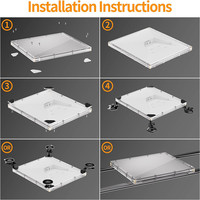 Support de toit ouvrant antichoc pour voiture, bateau, voiture, ventouse, pour Starlink Mini kit de montage de fenêtre à forte aspiration