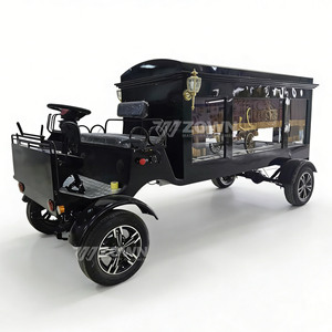 Carro Fúnebre Eléctrico de Alta Calidad con Columnas Romanas para Desfiles Fúnebres - Product Image 2