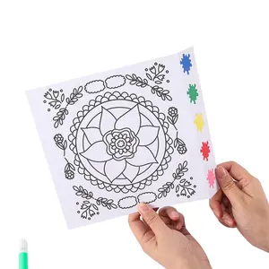 2024 DIY Education Drawing Toys And Water Color Magic Pigments Doodle Painting Book For Kid