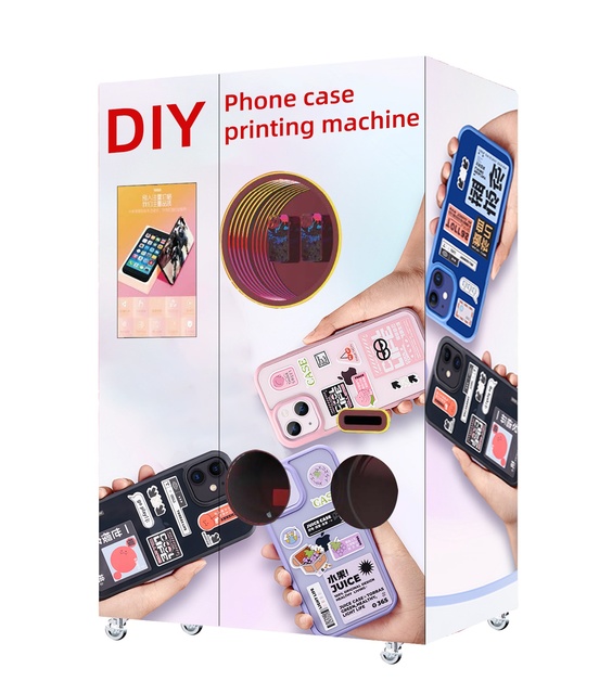 Automatic Photo Printing Vending Machine with SDK Function Includes Phone Case Vending