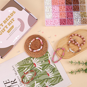 Clay <b>Bead</b> Letter <b>Bead</b> Spacer Bracelet Making Kit DIY Jewelry Set 2850 Pieces Round Resin <b>Beads</b> for Crafting - Product Image 3