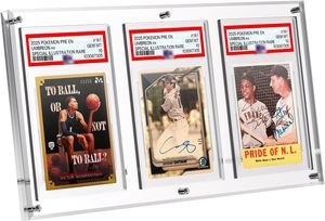 Custom Clear <b>Acrylic</b> Card Display <b>Frame</b> Wall Mount Slab Holder TCG Sports Graded Trading Card Display <b>Frame</b> - Product Image 6