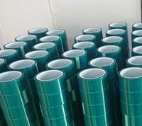 Haute Température résistant à la chaleur aucun résidu vert POUR ANIMAUX DE COMPAGNIE en silicone bande de polyester pour l'électronique Industrielle masquage PCB 3D imprimante