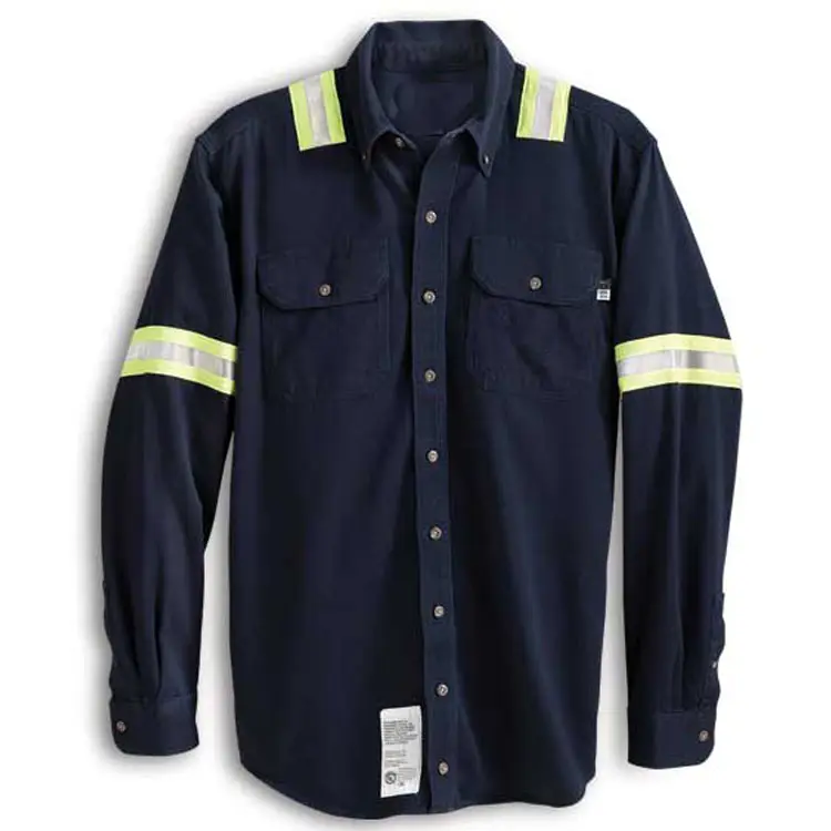 High Quality Long Sleeve Shirts Hi Vis Safety Clothes Colorful Work Shirts For Men