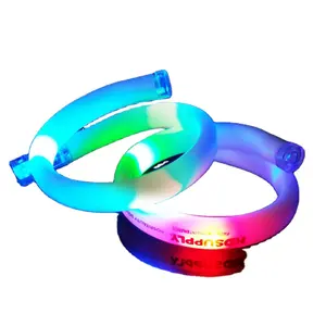 Pulseira iluminada led com tubo piscante, 2022