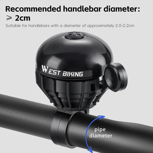 Tây đi xe đạp nhanh chóng cài đặt không thấm nước xe đạp chuông chuông Chuông tay lái Trọng lượng nhẹ xe đạp đi xe đạp Phụ Kiện Chuông Xe Đạp - Product Image 5