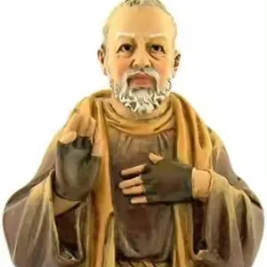 8英寸树脂圣神父皮奥·皮乌斯雕像人物家庭办公室书桌装饰