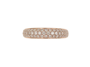 Bague en laiton plaqué or blanc et rose 18 carats pour femme, bijoux de mariage, de fiançailles, cadeau - Product Image 3