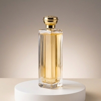 Flacon de parfum de 200 ml grande capacité, carré, à fond épaissi, avec pulvérisateur fin, vide, pour usine