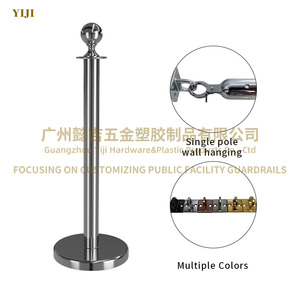 Top-Top paslanmaz çelik kuyruk kutup standı Q yöneticisi Stanchion araba gösterileri için kalabalık kontrolü için bankalar oteller müze - Product Image 6