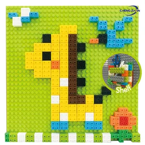 214 pcs Free DIY assembly of large particle building block wall toys Kindergarten early education institution training building