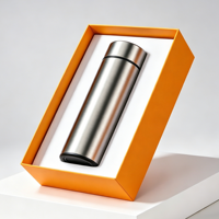 Ensemble cadeau promotionnel pour entreprise, conférence, avec gourde isotherme en acier inoxydable 304 de 450 ml, impression personnalisée